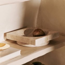 Ferm Living Hew Centrepiece Lav Travertin