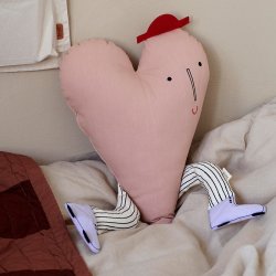 Ferm Living Heart Pude - Dusty Rose