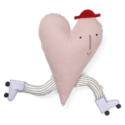 Ferm Living Heart Pude - Dusty Rose