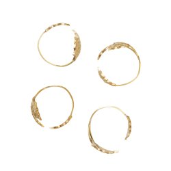 Ferm Living Holly Leaf Servietringe 4 stk. Messing