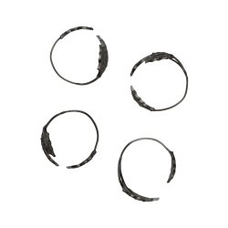 Ferm Living Holly Leaf Servietringe 4 stk. Sort Messing