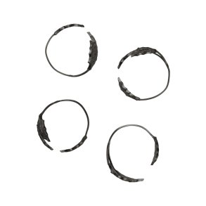 Ferm Living Holly Leaf Servietringe 4 stk. Sort Messing