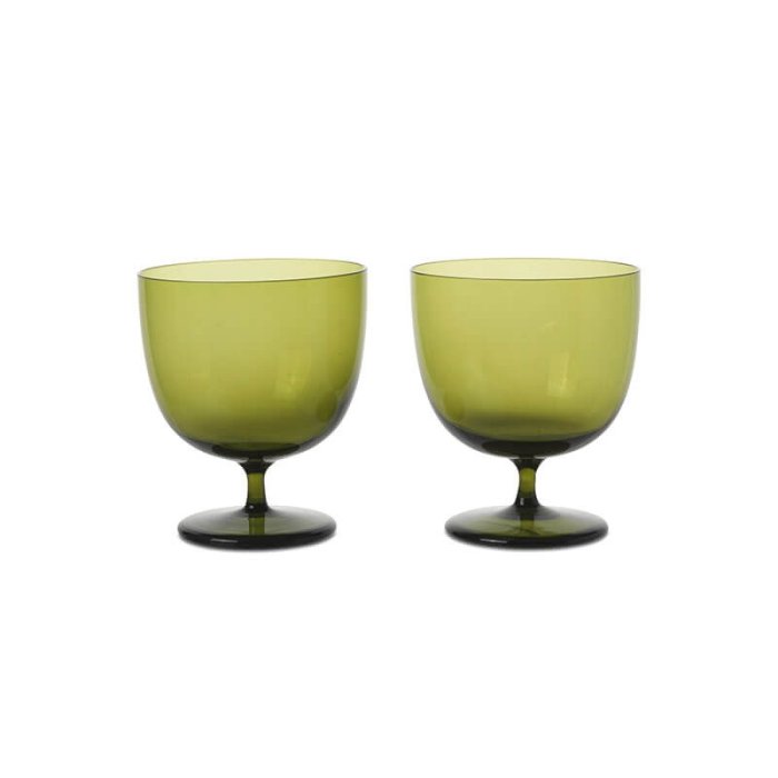 Ferm Living Host Vandglas - St af 2 stk. - Moss Green