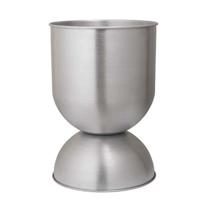 Ferm Living Hourglass Urtepotte Medium Aluminium