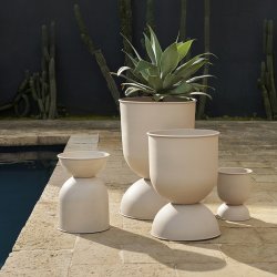 Ferm Living - Hourglass Urtepotte - Medium - Cashmere