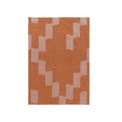 Ferm Living Ikat Viskestykke Terracotta/Mist Blue