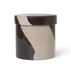 Ferm Living Inlay Krukke m. Lg - Sand/Brun - Large