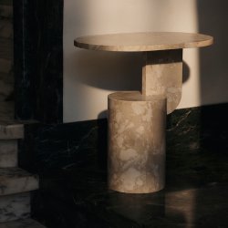 Ferm Living Insert Sidebord Stone Marmor Sand