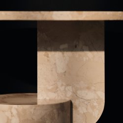 Ferm Living Insert Sidebord Stone Marmor Sand