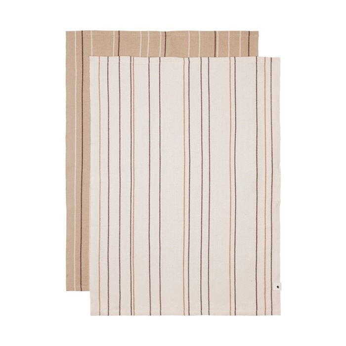 Ferm Living Ito Viskestykker 2 stk. Parchment/Cashmere