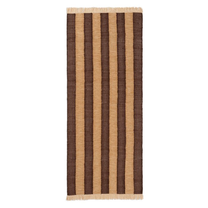 Ferm Living Ives Lber - 80x200 cm - Tan/Chocolate