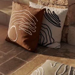 Ferm Living Jot Pudebetrk 50x50 cm Aged Gold