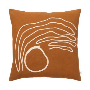 Ferm Living Jot Pudebetrk 50x50 cm Aged Gold