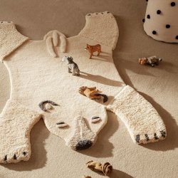 Ferm Living Animal Tuftet Tppe - Isbjrn