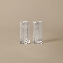 Ferm Living Kiru H�je Glas Klar 2 stk