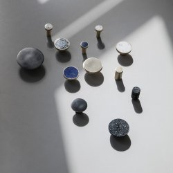 Ferm Living - Messing Knage - Hvid Marmor - Stor