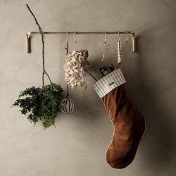 Ferm Living - Knagerkke - Inkl. 6 Kroge - Messing