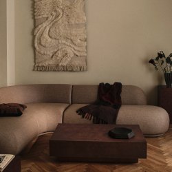Ferm Living Koh Centrepiece 35 M�rkebrun
