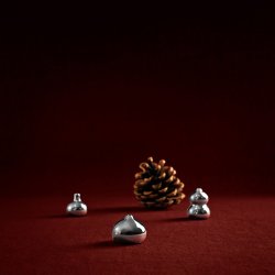 Ferm Living Komo Mini Vaser S�t af 3 S�lvfinish