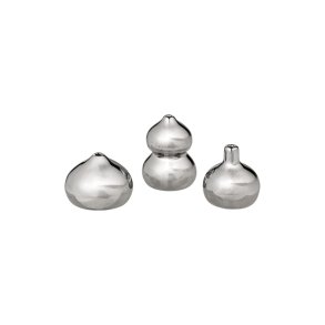 Ferm Living Komo Mini Vaser S�t af 3 S�lvfinish