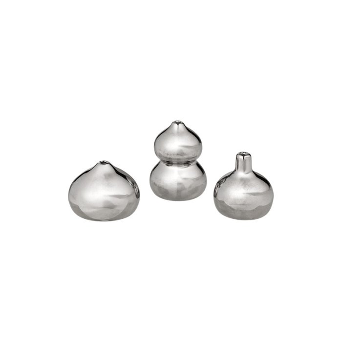 Ferm Living Komo Mini Vaser S�t af 3 S�lvfinish