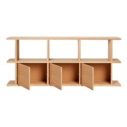 Ferm Living Kona Reol 3x2 m/ 3 Skabsindsatser Natur