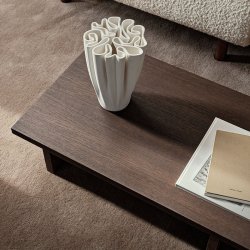 Ferm Living Kona Low Table - Mrkbejdset