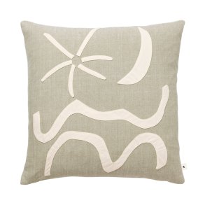 Ferm Living Kove Applique Pudebetrk 50x50 cm Elm Green