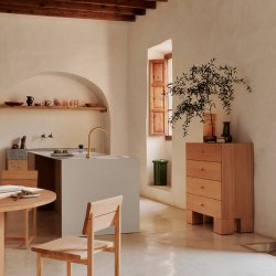 Ferm Living Kuben Kommode 1x4 Egefin�r