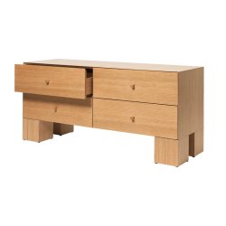 Ferm Living Kuben Kommode 2x2 Egefin&eacute;r