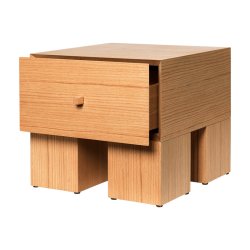 Ferm Living Kuben Bedside Table 1x1 Sengebord Egefin&eacute;r