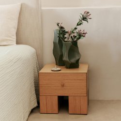 Ferm Living Kuben Bedside Table 1x1 Sengebord Egefin&eacute;r