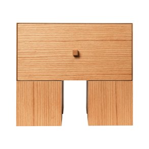 Ferm Living Kuben Bedside Table 1x1 Sengebord Egefinér