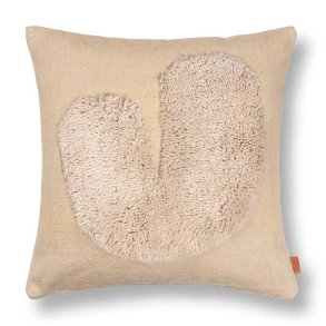 Ferm Living Lay Pude - Off-white/Sand - 50x50 cm