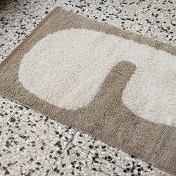 Ferm Living - Lay Mtte - Dark Taupe/Off-White