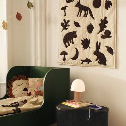 Ferm Living Lunden T�ppe Off-white/Dark Chocolate