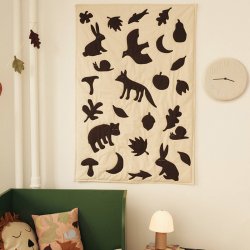 Ferm Living Lunden T�ppe Off-white/Dark Chocolate