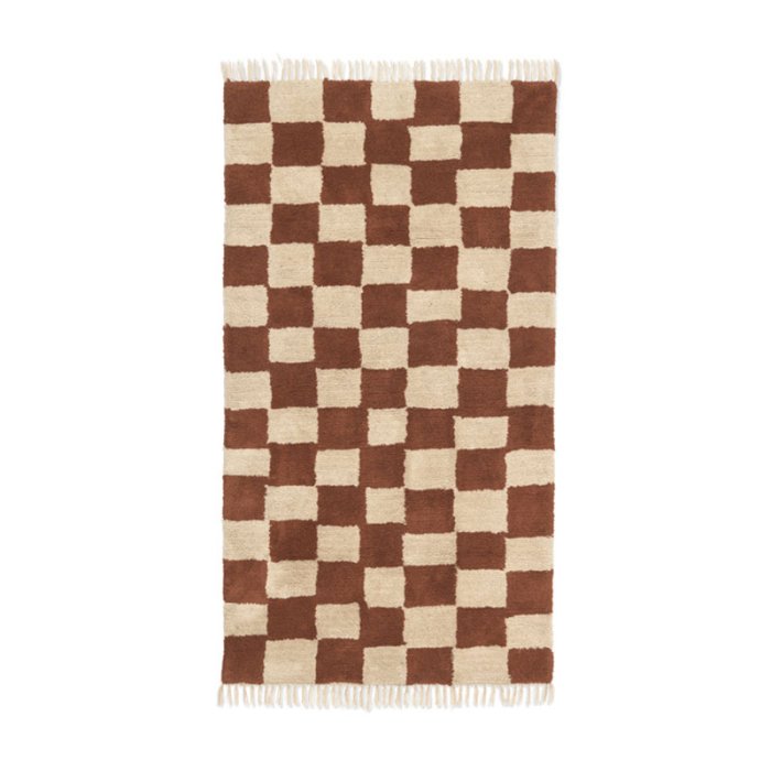 Ferm Living Mara Washable Rug Tppe - Rust/Warm Sand