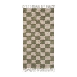Ferm Living Mara Washable Rug Tppe Elm Green/Warm Sand