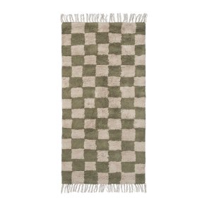 Ferm Living Mara Washable Rug Tppe Elm Green/Warm Sand