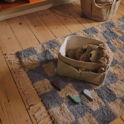Ferm Living Mara Washable Rug Tppe Mist Blue/Warm Sand