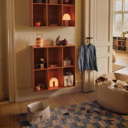 Ferm Living Mara Washable Rug Tppe Mist Blue/Warm Sand