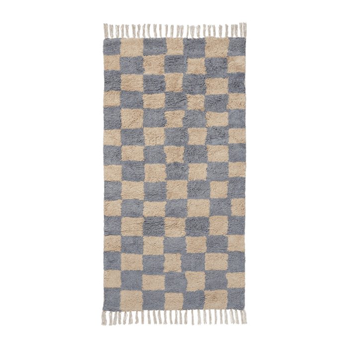 Ferm Living Mara Washable Rug Tppe Mist Blue/Warm Sand