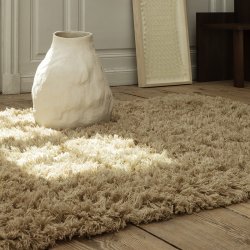 Ferm Living Meadow High Pile Tppe - 140x200 cm - Lys Sand