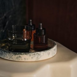 Ferm Living Mist Tray Rund 20 cm Emerald Off-white