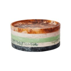 Ferm Living Mist Tray Rund 30 cm Emerald Off-white