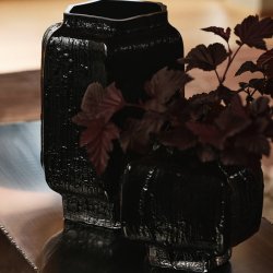 Ferm Living Mokuri Vase H25 cm Sort