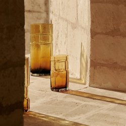 Ferm Living x Utzon Muro Vase H23 cm Recycled Amber