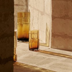 Ferm Living x Utzon Muro Vase H38 cm Recycled Amber