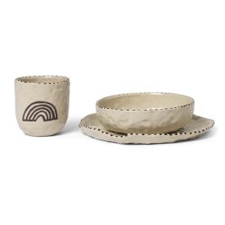 Ferm Living Naive Ceramic Set Red Brown